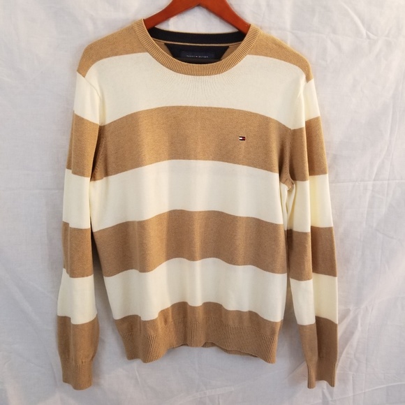 beige tommy hilfiger sweater